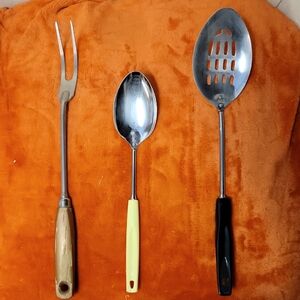 Stainless Steel Kitchen Cooking/Serving Trio - Set